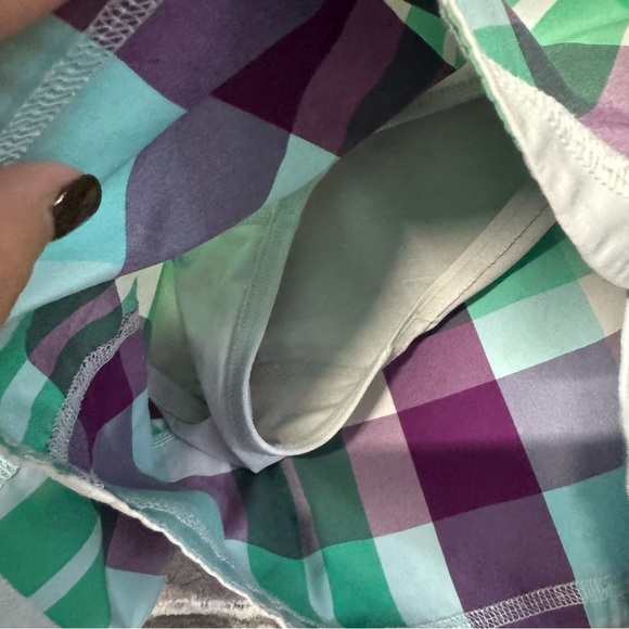 LULULEMON GROOVY RUN SHORTS FOXY PLAID athletic - Picture 4 of 8